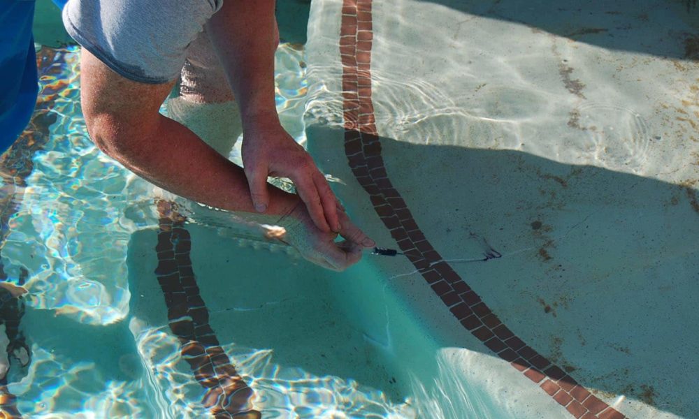 Pool leak project by A+ Leak Detection