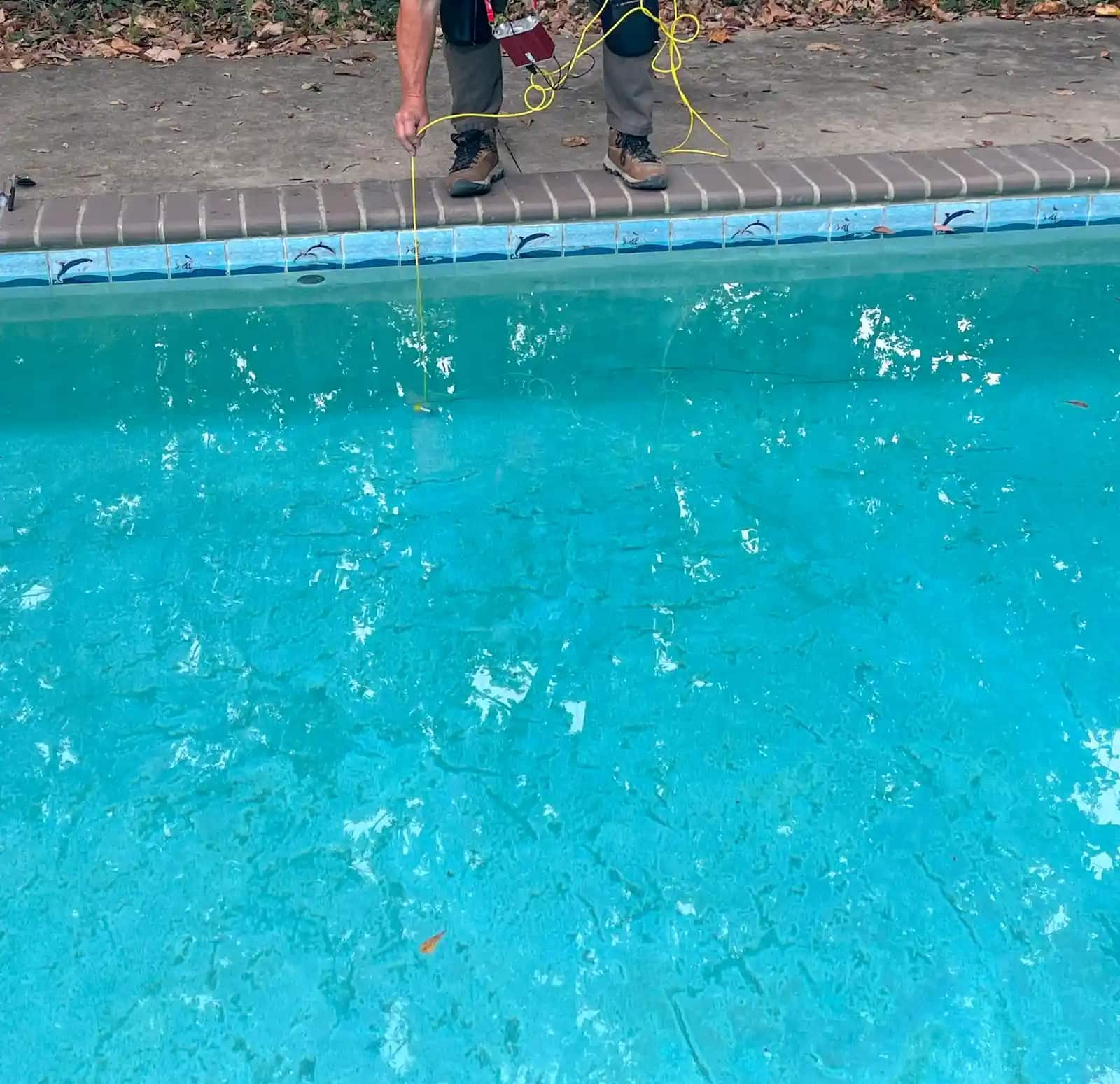 Pool leak project by A+ Leak Detection